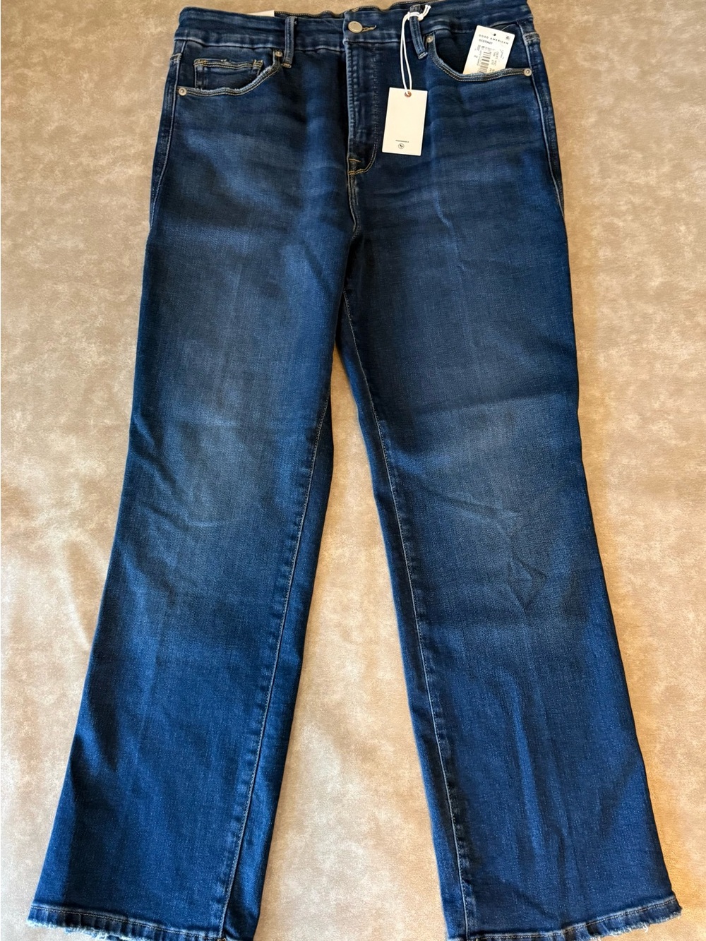 Good American Good Curve Straight Jeans Size 14/32 NWT High Rise Indigo - Picture 2 of 10